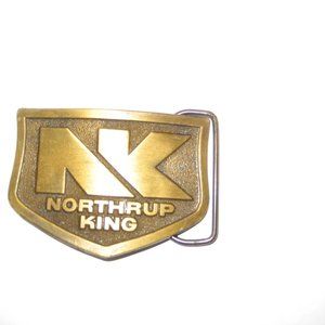 VINTAGE NORTHRUP KING BRASS BELT BUCKLE